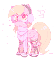 Size: 705x788 | Tagged: safe, artist:mewball, derpy hooves, pegasus, pony, boots, clothes, cute, derpabetes, female, mare, scarf, solo