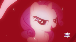 Size: 1920x1080 | Tagged: safe, screencap, rarity, pony, unicorn, bats!, apple, fisheye lens, giant apple, solo