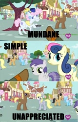 Size: 1916x3000 | Tagged: safe, bon bon, derpy hooves, sweetie drops, pegasus, pony, simple ways, female, image macro, mare