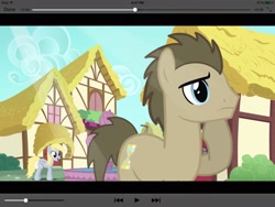 Size: 2048x1536 | Tagged: safe, screencap, derpy hooves, doctor whooves, pegasus, pony, female, mare