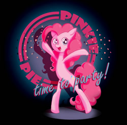 Size: 900x887 | Tagged: safe, artist:kangaeien, pinkie pie, pony, bipedal, solo