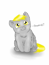 Size: 768x1024 | Tagged: safe, artist:waggytail, derpy hooves, fluffy pony, pegasus, pony, fbwend, female, fluffyderpy, hugbox, mare, solo