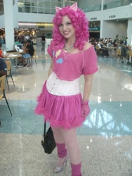 Size: 3000x4000 | Tagged: safe, artist:aktrez, artist:theoriginalaktrez, pinkie pie, human, comikaze expo, convention, cosplay, high heels, irl, irl human, photo, shoes, solo