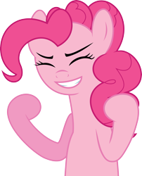 Size: 4838x6000 | Tagged: safe, artist:synch-anon, artist:twiforce, pinkie pie, earth pony, pony, absurd resolution, simple background, smiling, solo, transparent background, vector