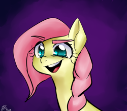 Size: 800x700 | Tagged: safe, artist:pyupew, fluttershy, pegasus, pony, alternate hairstyle, female, mare, solo