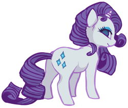 Size: 602x509 | Tagged: safe, artist:senpeep, rarity, pony, unicorn, female, looking at you, mare, simple background, smiling, solo, white background