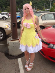 Size: 900x1200 | Tagged: safe, artist:kimichi13, fluttershy, human, cosplay, irl, irl human, photo, solo