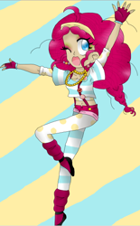 Size: 368x592 | Tagged: safe, artist:unicornicopian, pinkie pie, human, humanized, solo