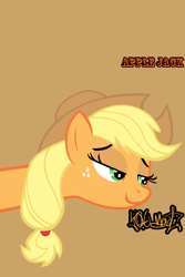 Size: 640x960 | Tagged: safe, applejack, earth pony, pony, iphone wallpaper, text, trolling, you mad?