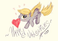 Size: 780x556 | Tagged: safe, artist:blueangel06661, derpy hooves, pegasus, pony, female, mare, solo, valentine