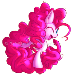 Size: 800x843 | Tagged: safe, artist:paleblank, pinkie pie, earth pony, pony, long tail, solo, wink