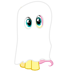 Size: 503x501 | Tagged: safe, fluttershy, ghost, pegasus, pony, 2spooky, bedsheet ghost, boo, clothes, costume, cute, halloween, nightmare fuel, nightmare night, sheet, solo, the ghost of christmas adorableness, the visage of pure horror