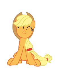 Size: 4545x5578 | Tagged: safe, artist:sofunnyguy, applejack, earth pony, pony, :3, absurd resolution, simple background, transparent background, vector