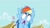 Size: 1280x720 | Tagged: safe, derpibooru import, screencap, rainbow dash, pegasus, pony, a bird in the hoof, eyelid pull, faic, female, frown, hoof hold, looking up, mare, open mouth, rainbow dash is best facemaker, solo