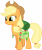 Size: 5015x6000 | Tagged: safe, artist:synthrid, applejack, earth pony, pony, absurd resolution, saddle bag, simple background, transparent background, vector