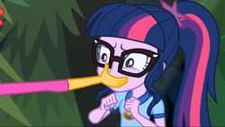 Size: 1364x768 | Tagged: safe, screencap, sci-twi, sunset shimmer, twilight sparkle, equestria girls, legend of everfree