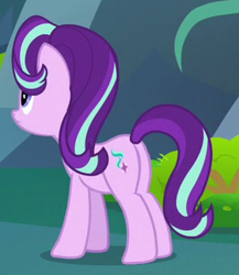 Size: 272x314 | Tagged: safe, screencap, starlight glimmer, pony, unicorn, to change a changeling, cropped, female, mare, plot, rear view, solo