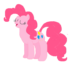 Size: 1175x1061 | Tagged: safe, artist:sylis1232, pinkie pie, earth pony, pony, female, mare, pink coat, pink mane, simple background, solo