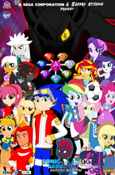 Size: 2000x3035 | Tagged: safe, artist:trungtranhaitrung, derpibooru import, applejack, fluttershy, pinkie pie, rainbow dash, rarity, sci-twi, starlight glimmer, sunset shimmer, tempest shadow, twilight sparkle, equestria girls, my little pony: the movie, amy rose, chaos emerald, cream the rabbit, crossover, equestria girls-ified, geode of empathy, geode of fauna, geode of shielding, geode of sugar bombs, geode of super speed, geode of super strength, geode of telekinesis, humane five, humane seven, humane six, infinite (character), knuckles the echidna, magical geodes, miles "tails" prower, phantom ruby, poster, rouge the bat, shadow the hedgehog, silver the hedgehog, sonic the hedgehog, sonic the hedgehog (series)