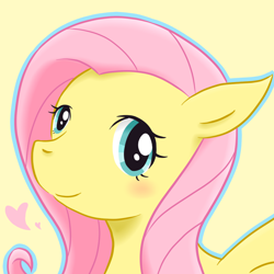 Size: 1000x1000 | Tagged: safe, artist:tetsukire, fluttershy, pegasus, pony, female, mare, pixiv, solo