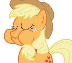 Size: 5000x4327 | Tagged: safe, artist:alorpax, applejack, earth pony, pony, absurd resolution, chewing, simple background, transparent background, vector