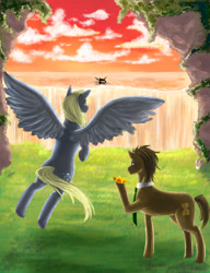 Size: 1280x1671 | Tagged: safe, artist:sweet-unknown, derpy hooves, doctor whooves, alicorn, pony