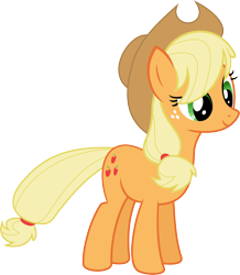 Size: 5000x5735 | Tagged: safe, artist:flawless tea, applejack, earth pony, pony, absurd resolution, simple background, solo, transparent background, vector