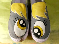 Size: 570x428 | Tagged: safe, derpy hooves, pegasus, pony, clothes, female, irl, mare, photo, shoes