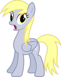 Size: 5000x6237 | Tagged: safe, artist:xpesifeindx, derpy hooves, pegasus, pony, rainbow falls, .svg available, absurd resolution, derp, female, gasp, mare, simple background, solo, transparent background, vector