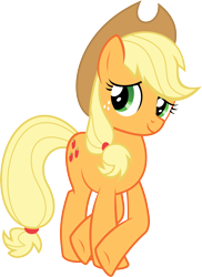 Size: 6540x8962 | Tagged: safe, artist:almostfictional, applejack, earth pony, pony, absurd resolution, simple background, transparent background, vector