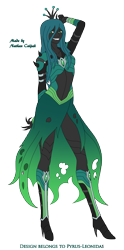 Size: 1665x3358 | Tagged: safe, artist:pyrus-leonidas, part of a series, part of a set, queen chrysalis, human, series:mortal kombat:defenders of equestria, armpits, bracer, clothes, corset, crossover, crown, dress, fangs, female, grin, high heels, humanized, jewelry, mortal kombat, pony coloring, regalia, shoes, simple background, smiling, solo, toothy grin, torn clothes, transparent background, video game crossover