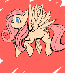 Size: 900x1000 | Tagged: safe, artist:pyupew, fluttershy, pegasus, pony, female, mare, pink mane, solo, yellow coat