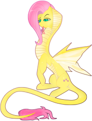 Size: 2394x3135 | Tagged: safe, artist:franticlava, fluttershy, pegasus, pony, female, mare, solo, species swap