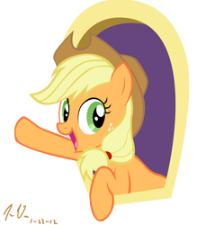 Size: 1848x2016 | Tagged: safe, artist:epic-panda17, applejack, earth pony, pony, simple background, transparent background, vector