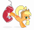 Size: 5000x4438 | Tagged: safe, artist:ahumeniy, applejack, earth pony, pony, absurd resolution, bucking, punching bag, simple background, transparent background, vector