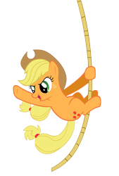 Size: 6000x8880 | Tagged: safe, artist:miketueur, applejack, earth pony, pony, absurd resolution, rope, simple background, transparent background, vector