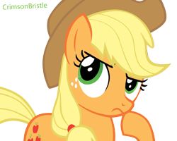 Size: 1800x1440 | Tagged: safe, artist:crimsonbristle, applejack, earth pony, pony, simple background, transparent background, vector