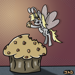 Size: 666x666 | Tagged: safe, artist:jad, derpy hooves, breezie, it ain't easy being breezies, breeziefied, solo, species swap