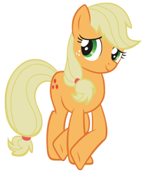 Size: 3335x3959 | Tagged: safe, artist:kurosakisoarin, applejack, earth pony, pony, simple background, transparent background, vector