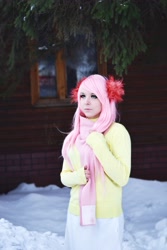 Size: 3072x4608 | Tagged: safe, artist:ciel-jaejay, fluttershy, human, clothes, cosplay, irl, irl human, photo, solo, sweater, sweatershy