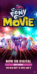 Size: 300x600 | Tagged: safe, derpibooru import, applejack, fluttershy, pinkie pie, rainbow dash, rarity, spike, twilight sparkle, twilight sparkle (alicorn), alicorn, dragon, earth pony, pegasus, pony, unicorn, my little pony: the movie, advertisement, clickbait, mane seven, mane six