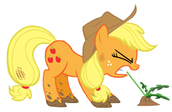 Size: 10000x6500 | Tagged: safe, artist:flutterwry95, applejack, earth pony, pony, sweet and elite, absurd resolution, garden party, simple background, transparent background, vector