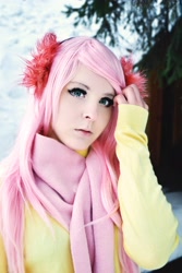 Size: 3072x4608 | Tagged: safe, artist:ciel-jaejay, fluttershy, human, clothes, cosplay, irl, irl human, photo, solo, sweater, sweatershy