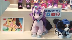 Size: 4032x2268 | Tagged: safe, fluttershy, starlight glimmer, build-a-bear, irl, photo, plushie