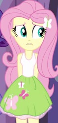 Size: 174x369 | Tagged: safe, screencap, fluttershy, equestria girls, equestria girls (movie), cropped, reaction image, solo