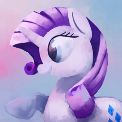 Size: 2000x2000 | Tagged: safe, artist:redink853, rarity, pony, unicorn, female, horn, mare, solo, white coat