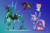 Size: 3000x2000 | Tagged: safe, artist:bunnari, ocellus, pharynx, queen chrysalis, thorax, oc, oc:amanita, oc:naiad, changeling, changeling queen, alternate design, alternate universe, magical lesbian spawn, offspring, parent:lily, parent:lotus blossom, parent:queen chrysalis