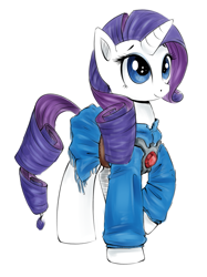 Size: 811x1086 | Tagged: safe, artist:xioade, rarity, pony, unicorn, clothes, nausicaa of the valley of the wind, solo