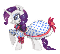 Size: 892x800 | Tagged: safe, artist:needsmoarg4, rarity, pony, unicorn, clothes, dress, solo