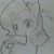 Size: 849x845 | Tagged: safe, artist:yajima, rarity, pony, unicorn, grayscale, japanese, monochrome, solo